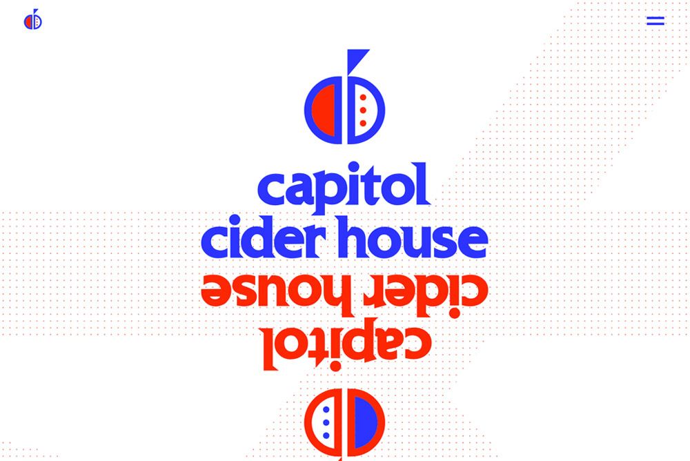 Screenshot of Capitol Cider House website