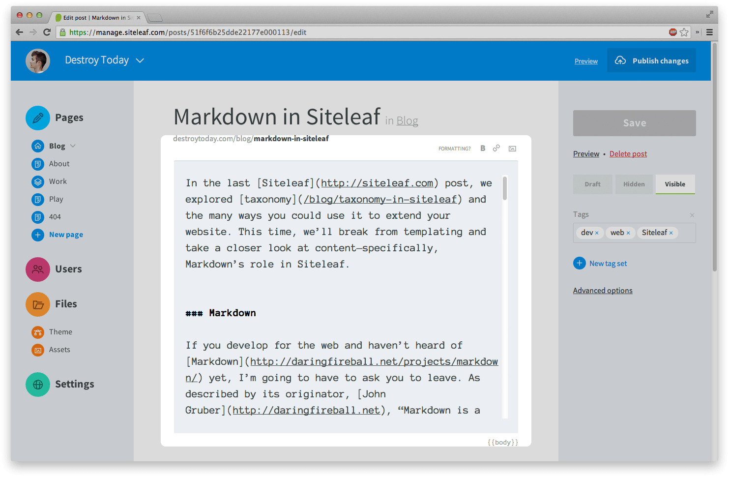 markdown newline